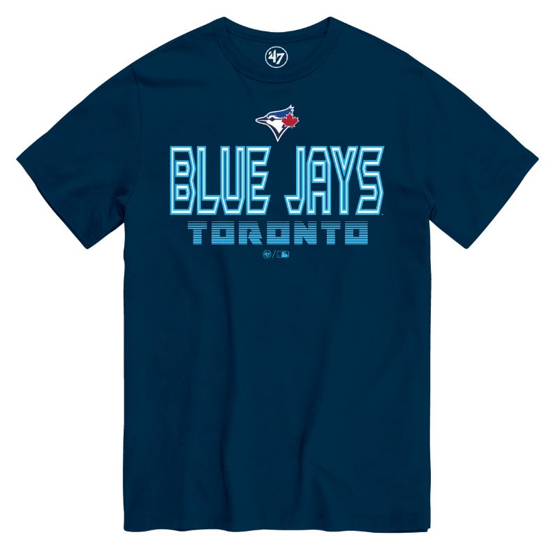 '47 MLB Toronto Blue Jays Byline Tee - Navy Blue