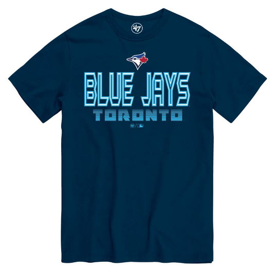 '47 MLB Toronto Blue Jays Byline Tee - Navy Blue