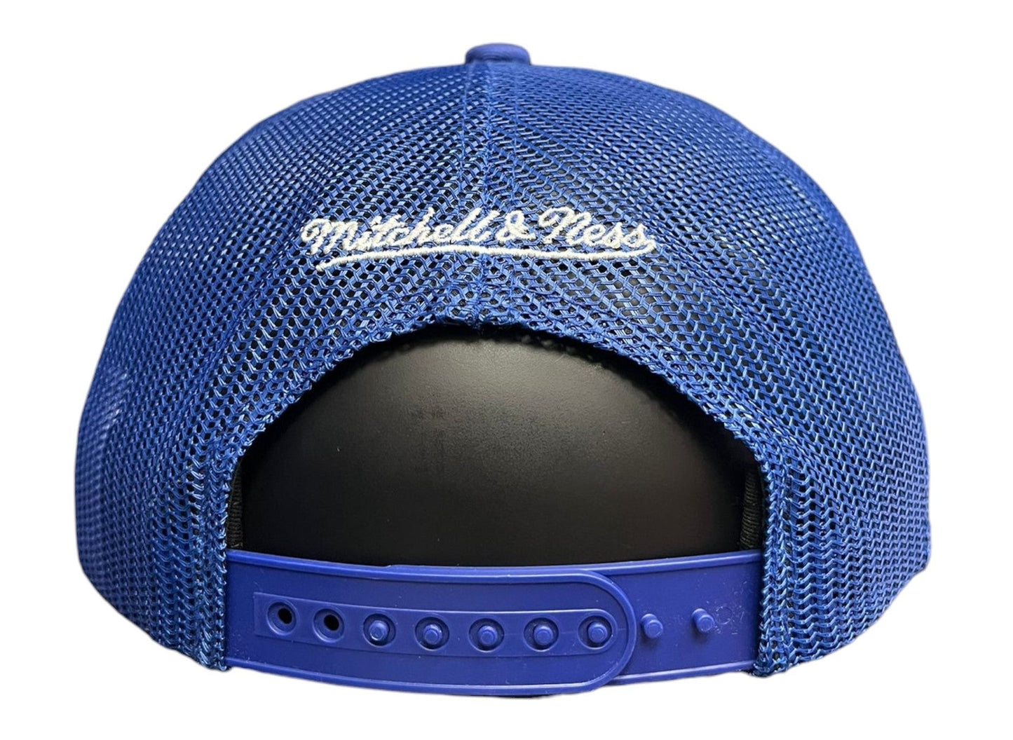 Mitchell & Ness MLB Toronto Blue Jays Gridlock Trucker Foam Front Mesh Back Adjustable Snapback Hat - Blue