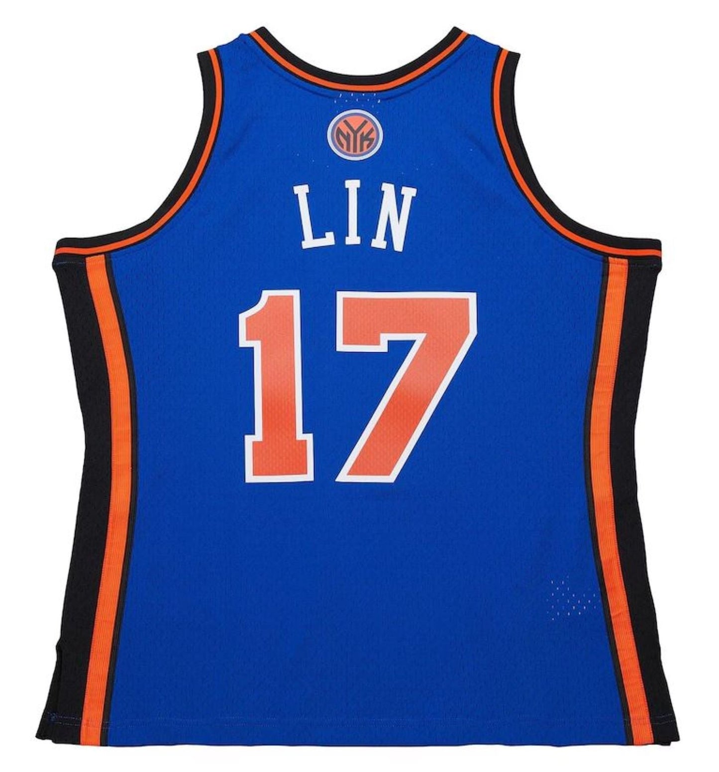 Mitchell & Ness NBA New York Knicks Jeremy Lin #17 2011-12 Hardwood Classics Swingman Jersey - Blue