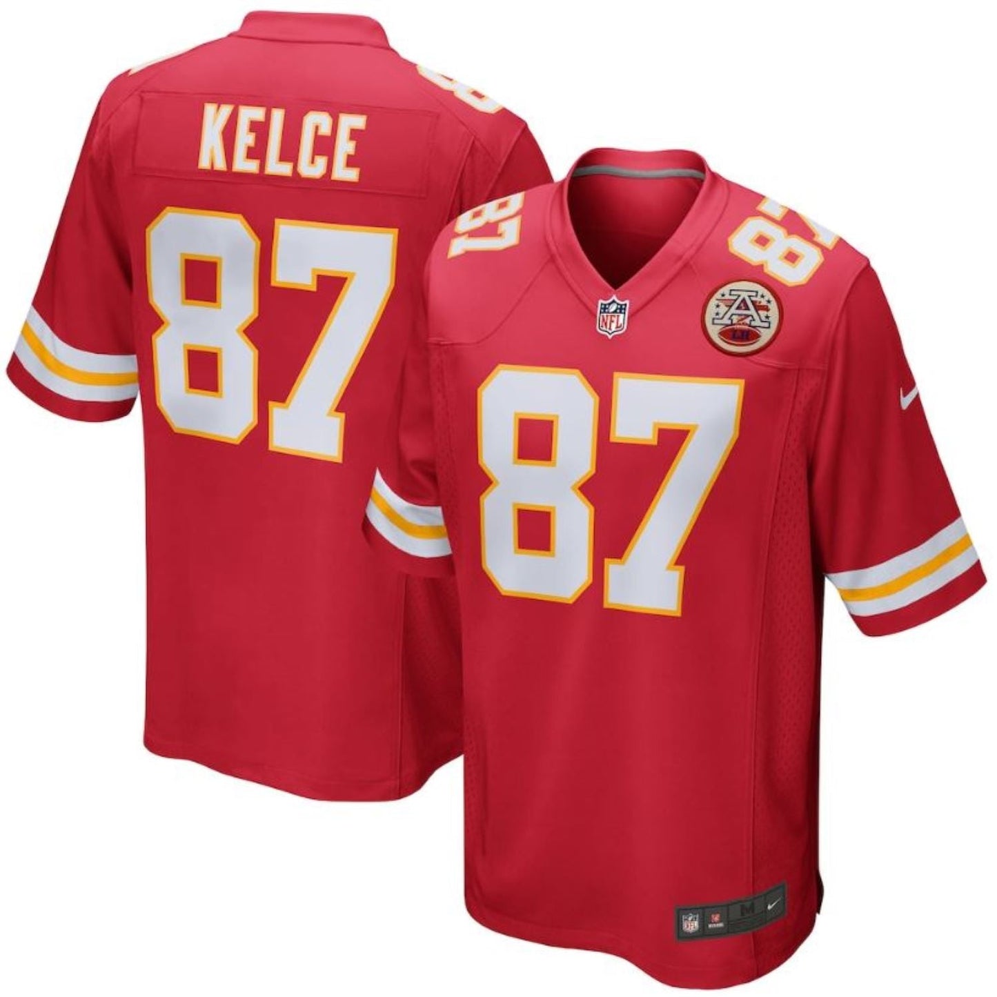 Men's Nike NFL Kansas City Chiefs Travis Kelce Game Player Jersey - Red