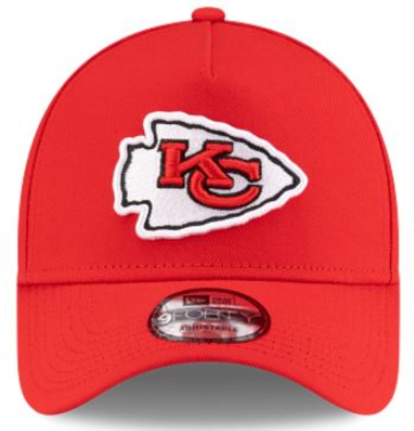 New Era NFL Kansas City Chiefs 9FORTY A-Frame Adjustable Snapback Hat - Red