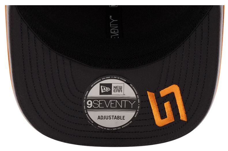 New Era 9SEVENTY Formula 1 Mclaren Lando Norris #4 Adjustable Mesh Back Snapback Hat - Papaya