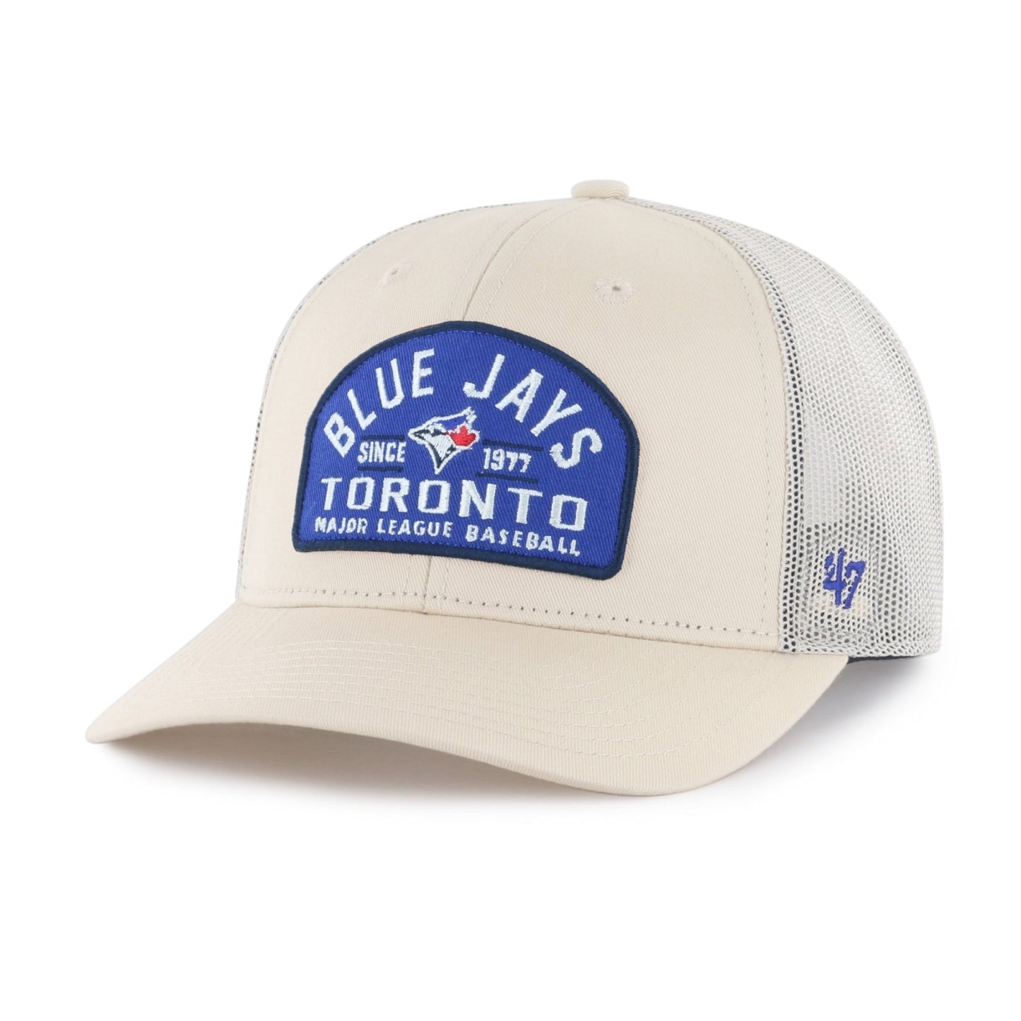 '47 Trucker MLB Toronto Blue Jays Leland Mesh Adjustable Snapback Hat - Off White