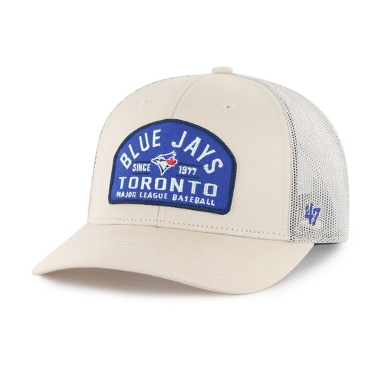 '47 Trucker MLB Toronto Blue Jays Leland Mesh Adjustable Snapback Hat - Off White