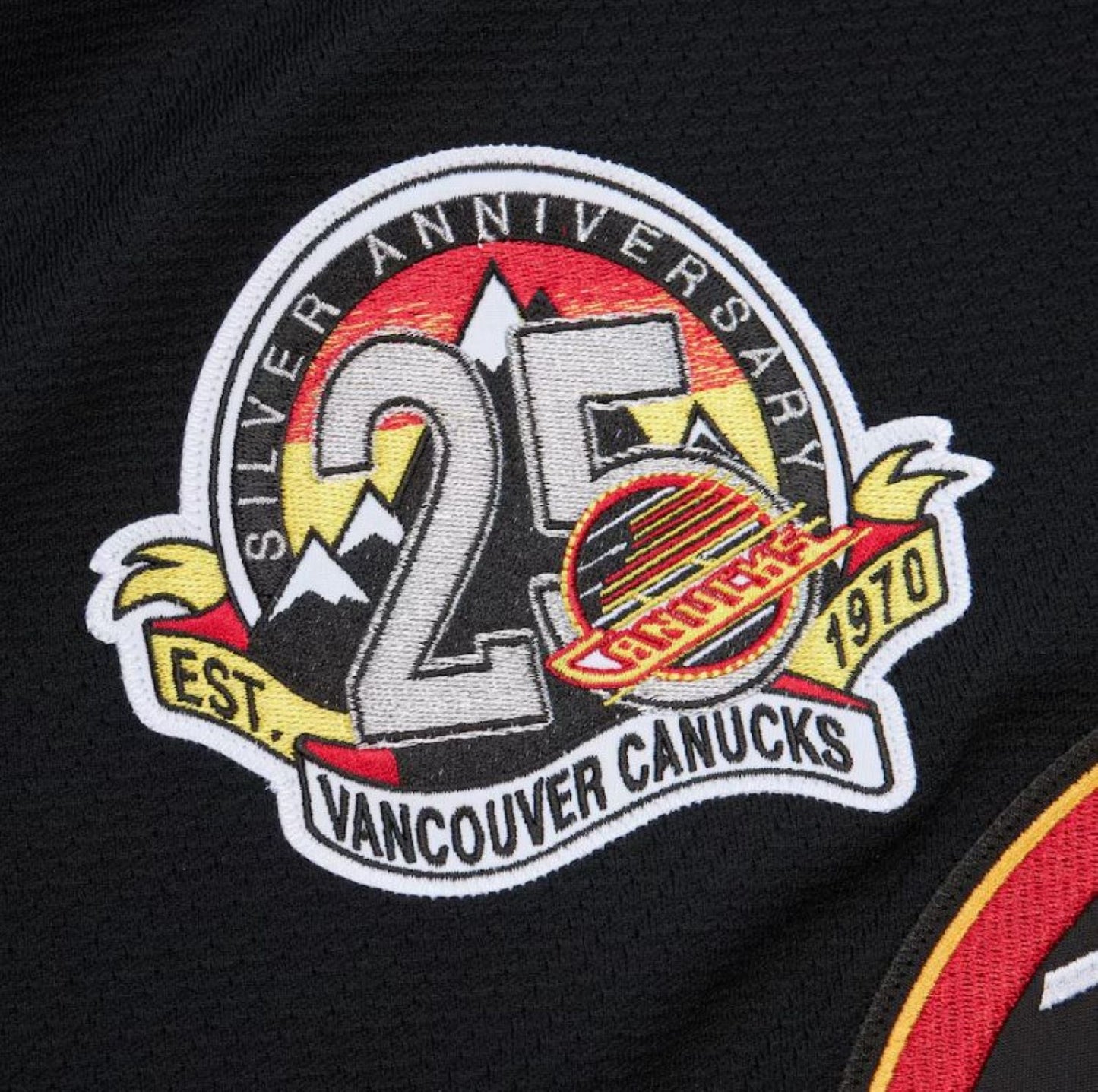 Mitchell & Ness NHL Vancouver Canucks Trevor Linden Power Play #16 1994-95 25th Anniversary (Skate) Jersey - Black