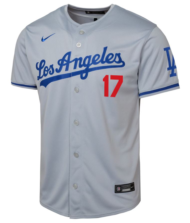 Nike MLB Los Angeles Dodgers Shohei Ohtani Away Limited Player Jersey - Grey