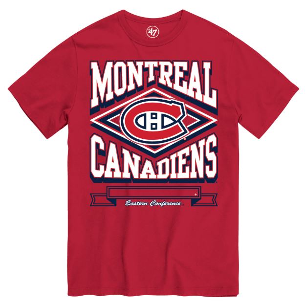 '47 NHL Montreal Canadiens Heater Tee - Red