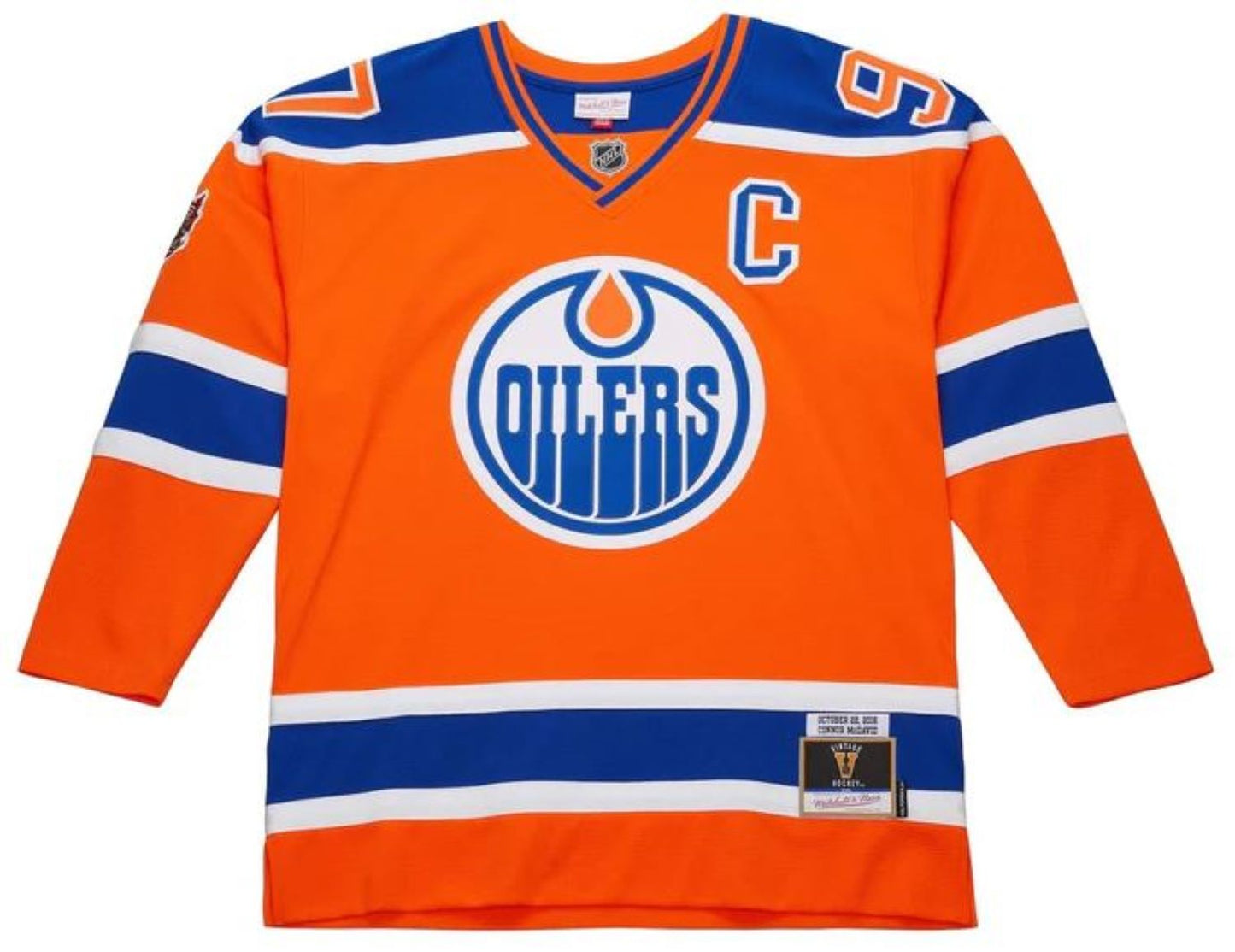Mitchell & Ness NHL Edmonton Oilers Connor McDavid #97 2016 Heritage Power Play Jersey - Orange