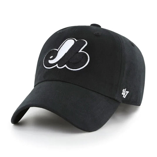Montreal Expos '47 Black Adjustable Clean Up Cap