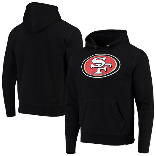 47 Brand NFL San Francisco 49ers Men's Imprint Headline Pullover Hoodie - Black
