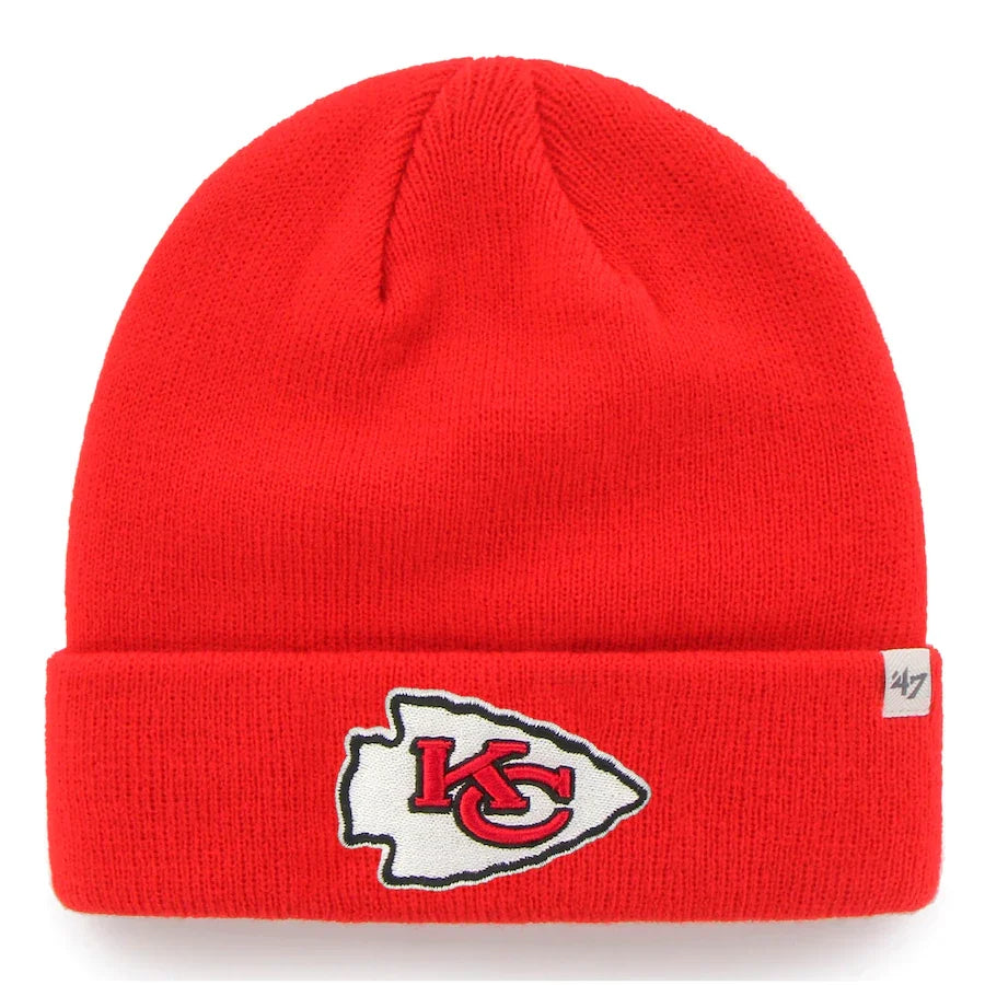 Men's '47 Red Kansas City Chiefs Primary Basic Cuffed Knit Hat