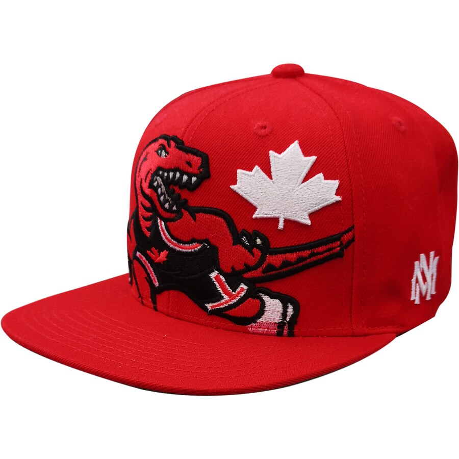 Toronto Raptors Mitchell & Ness Canada Day Mascot Snapback Adjustable Hat - Red