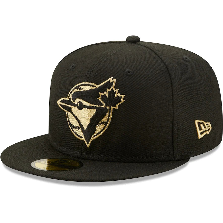New Era 1992 World Series Toronto Blue Jays 59Fifty Fitted Hat - Black & Metallic Gold