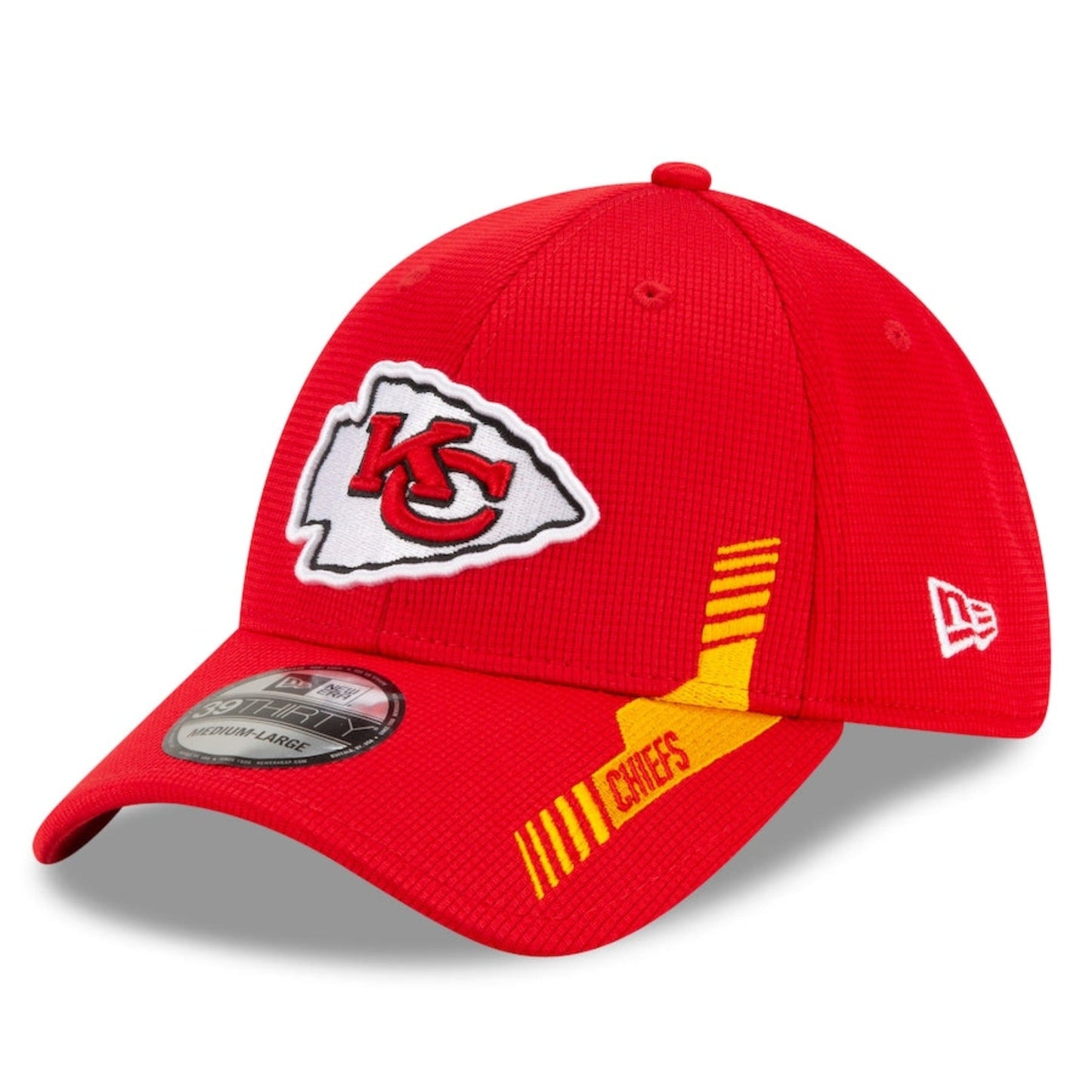 Kansas City Chiefs 2021 Sideline Historic 39THIRTY Stretch Fit Hat- Red