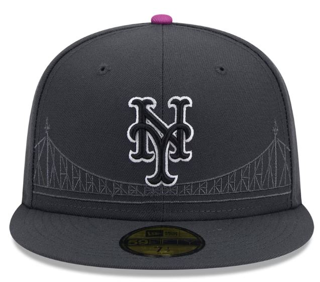 New Era MLB New York Mets 2024 City Connect 59FIFTY Fitted Hat - Graphite