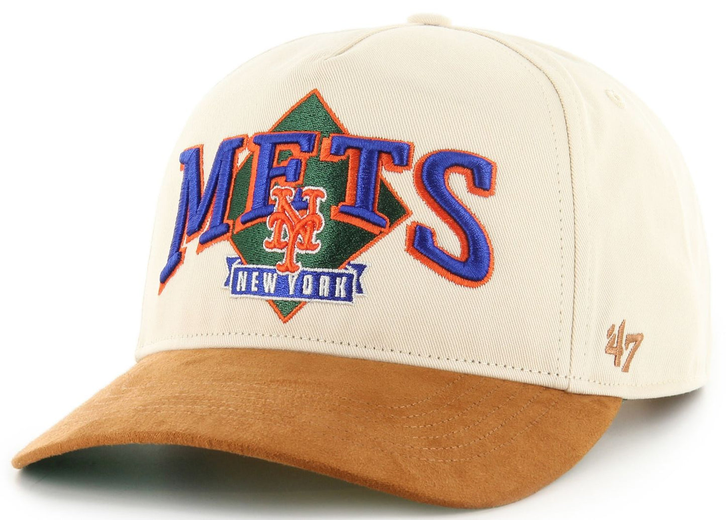 '47 MLB New York Mets The Diamond Hitch Adjustable Snapback Hat - Cream