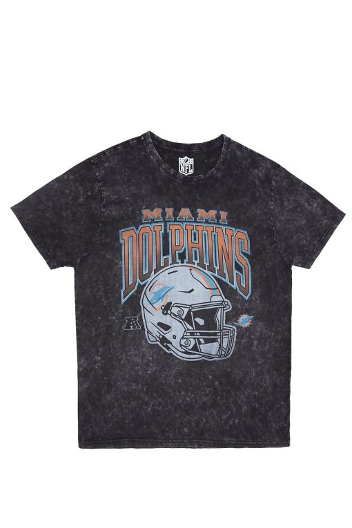 Miami Dolphins Graphic Acid Wash Tee