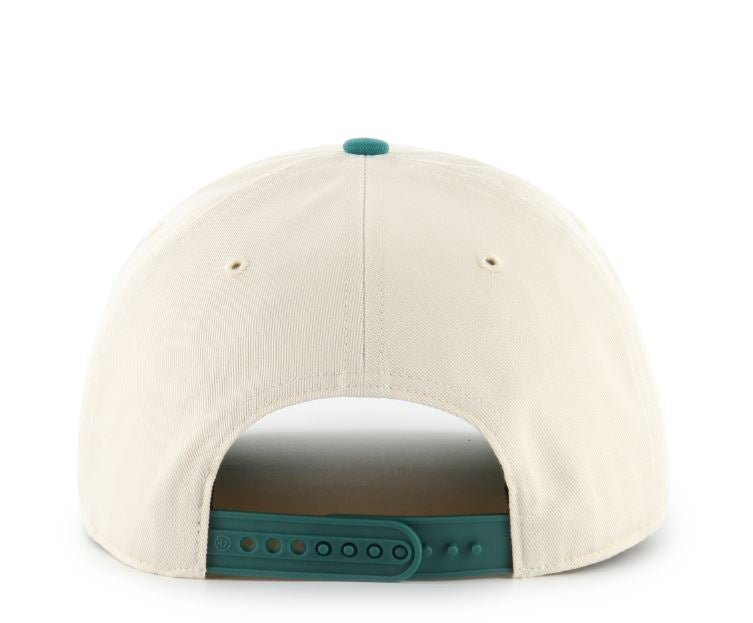 '47 NFL Miami Dolphins Natural Rope TT Hitch Adjustable Snapback Hat - Beige/Aqua