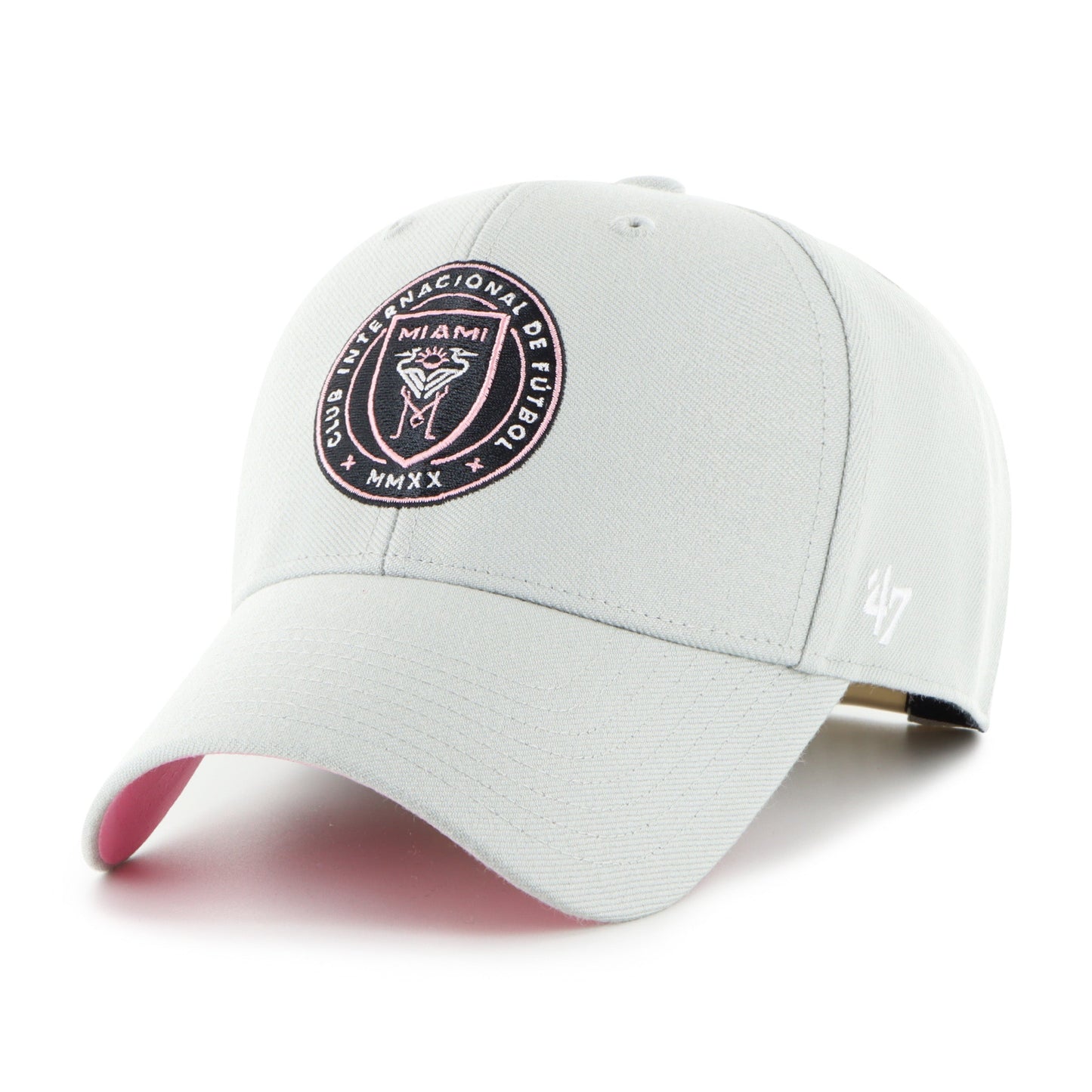 '47 MVP MLS Inter Miami CF Ballpark Adjustable Snapback Hat - Grey
