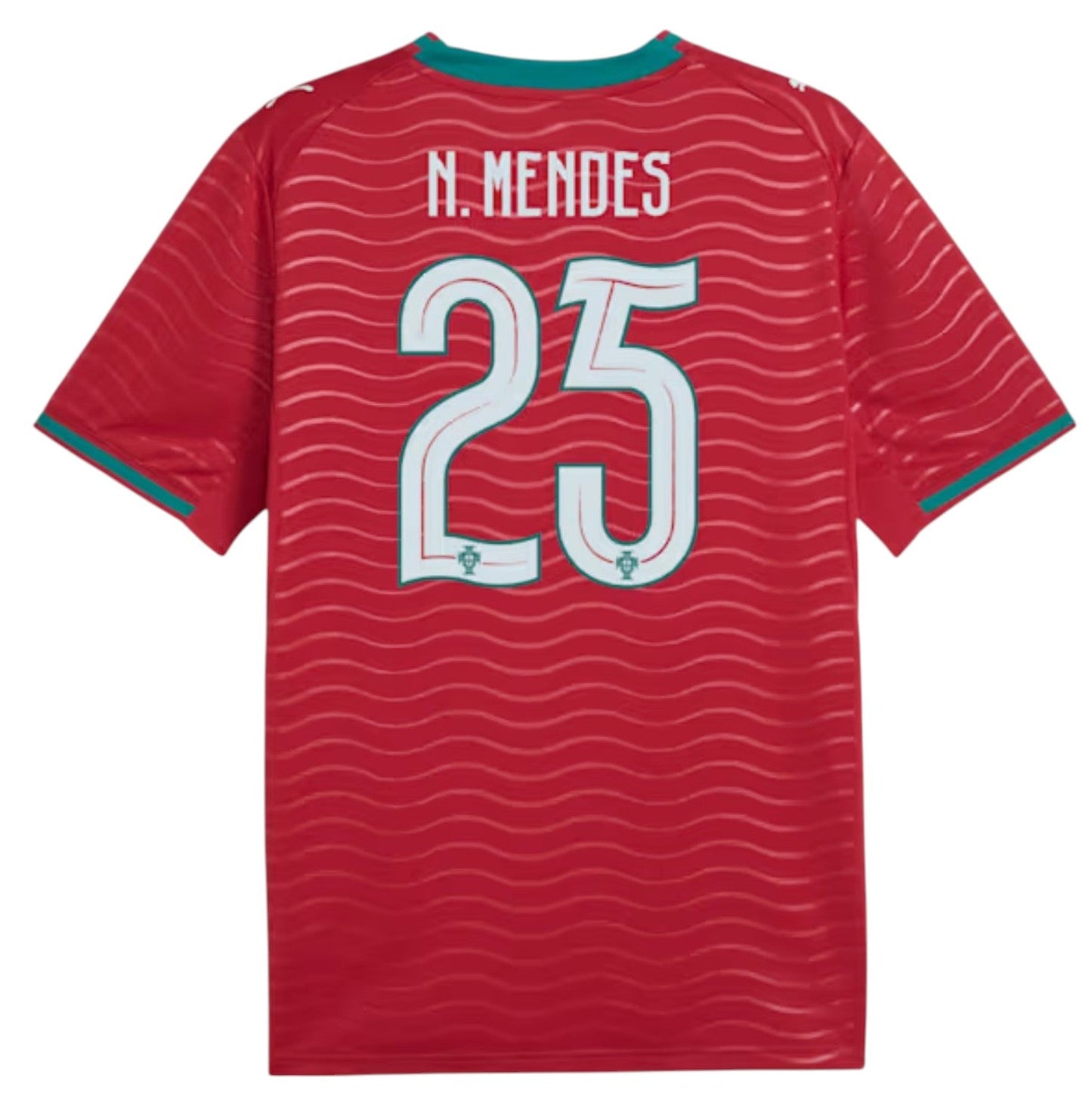 Puma FIFA 2026 Portugal N. Mendes #25 Player Home Jersey - Red