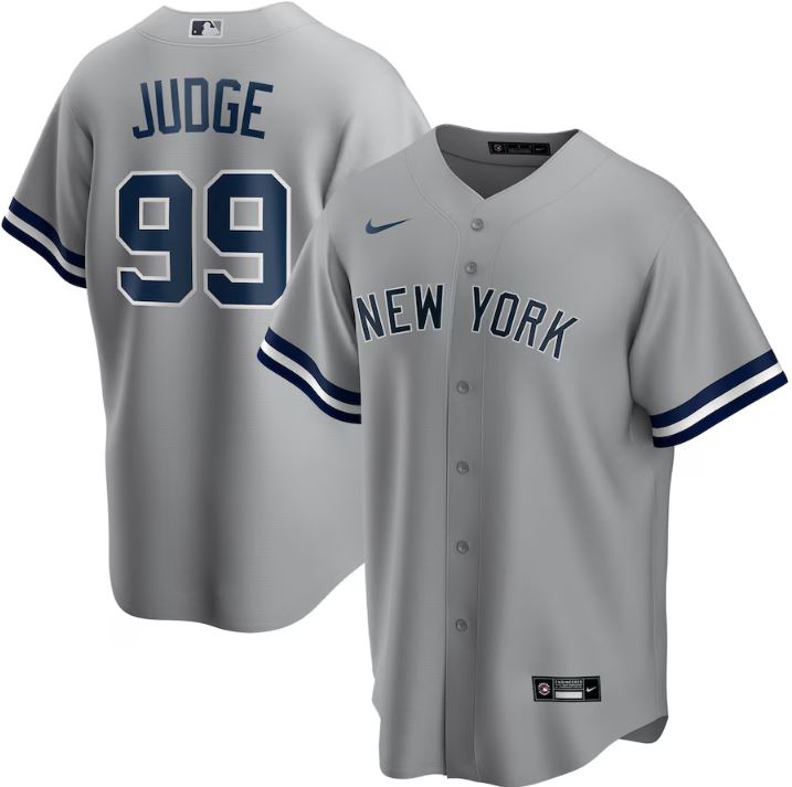 Nike MLB New York Yankees Aaron Judge Replica Player Jersey - Gray