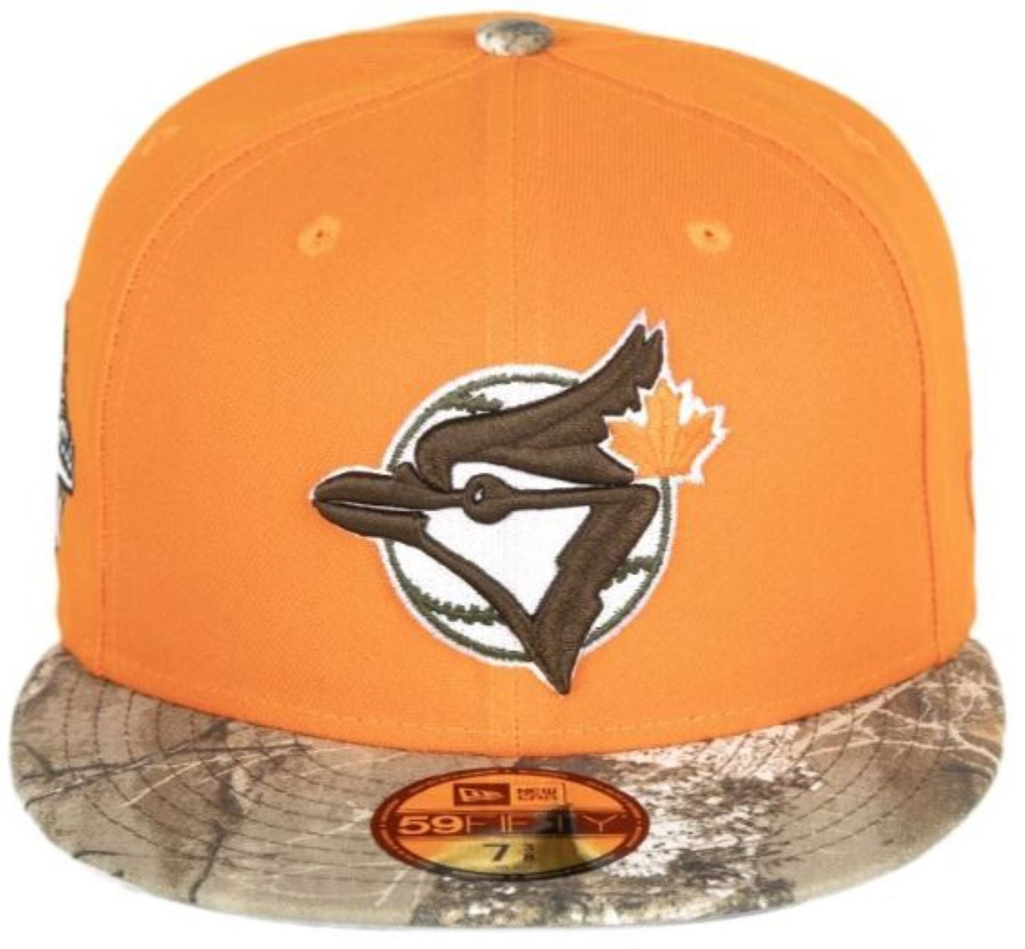 New Era MLB Toronto Blue Jays Real Tree Rush 1993 World Series 59FIFTY Fitted Hat - Orange/Camo