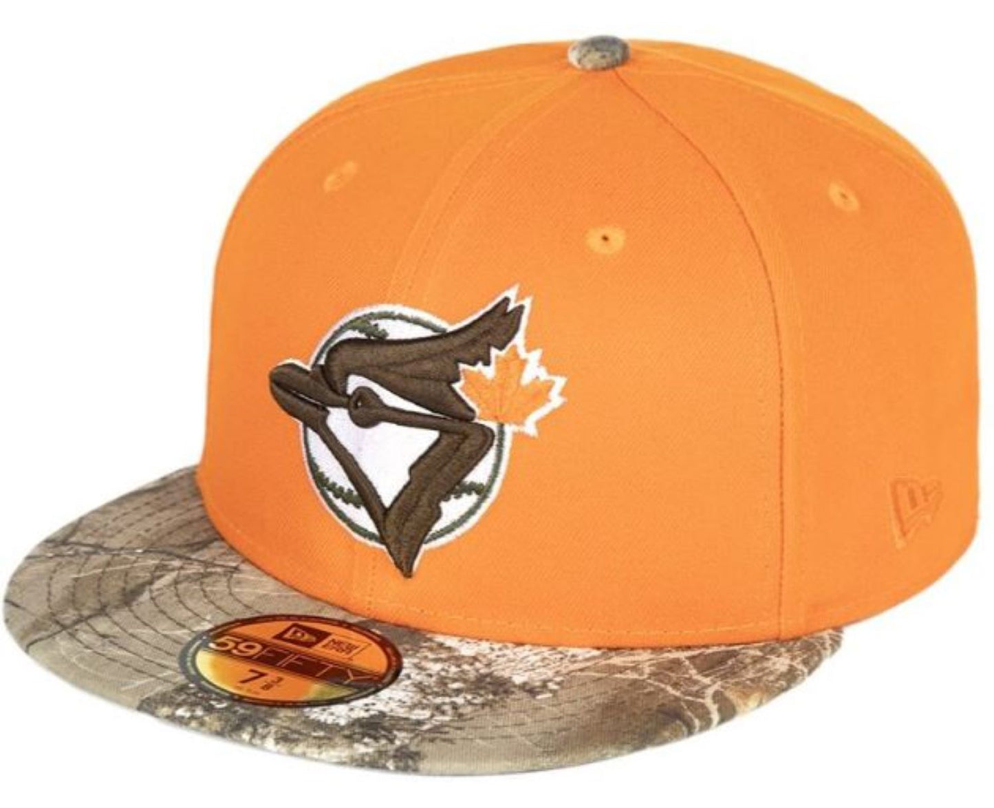New Era MLB Toronto Blue Jays Real Tree Rush 1993 World Series 59FIFTY Fitted Hat - Orange/Camo