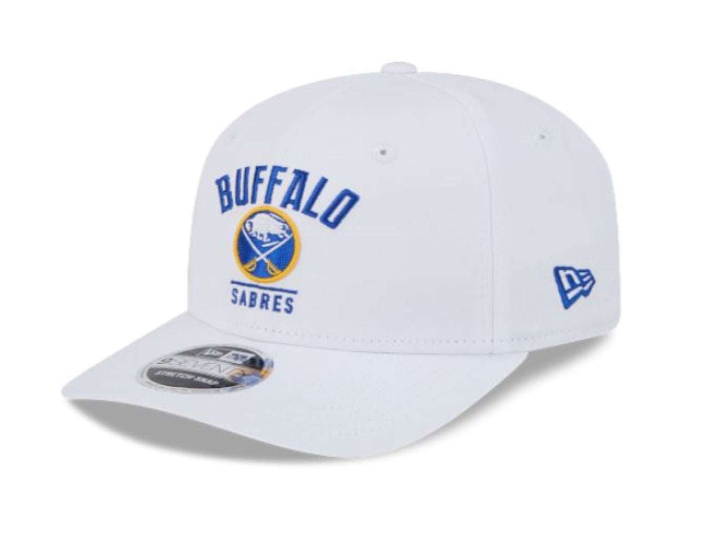 New Era 9SEVENTY NHL Buffalo Sabres Stretch-Snap Adjustable Snapback Hat - White