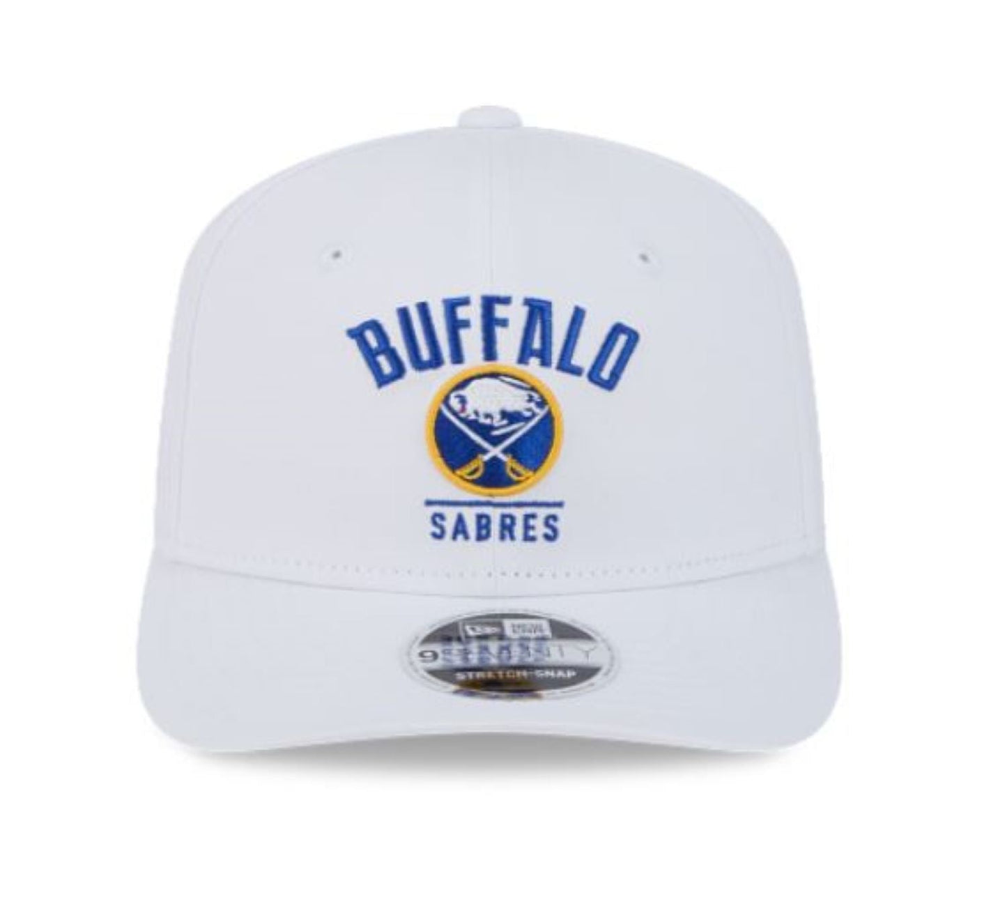 New Era 9SEVENTY NHL Buffalo Sabres Stretch-Snap Adjustable Snapback Hat - White
