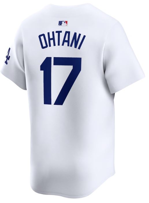Men's MLB Los Angeles Dodgers Shohei Ohtani Nike White Home 2024 Limited Jersey