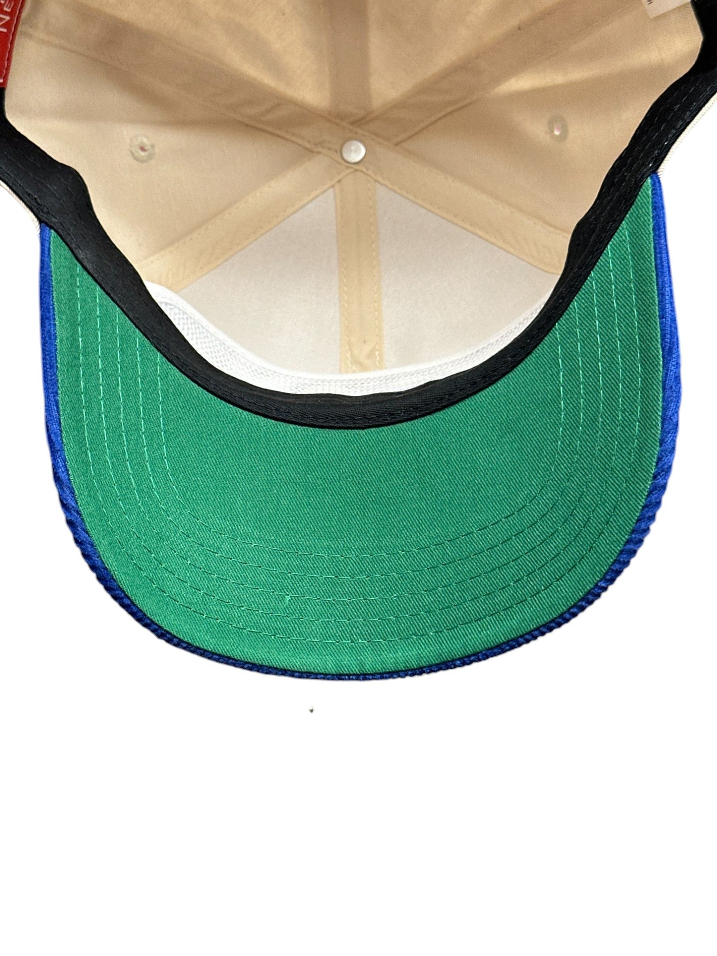 American Needle NHL Edmonton Oilers Burnett Corduroy Adjustable Cap - Cream/Royal