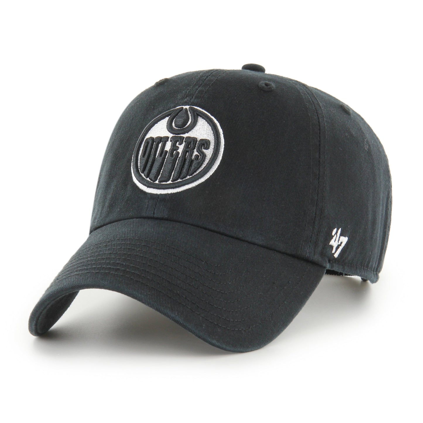 '47 Clean Up NHL Edmonton Oilers Adjustable Cap - Black/White