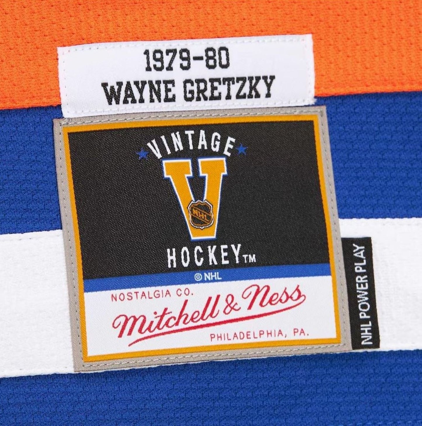 Mitchell & Ness NHL Wayne Gretzky Edmonton Oilers Power Play 1979/80 Jersey - Blue