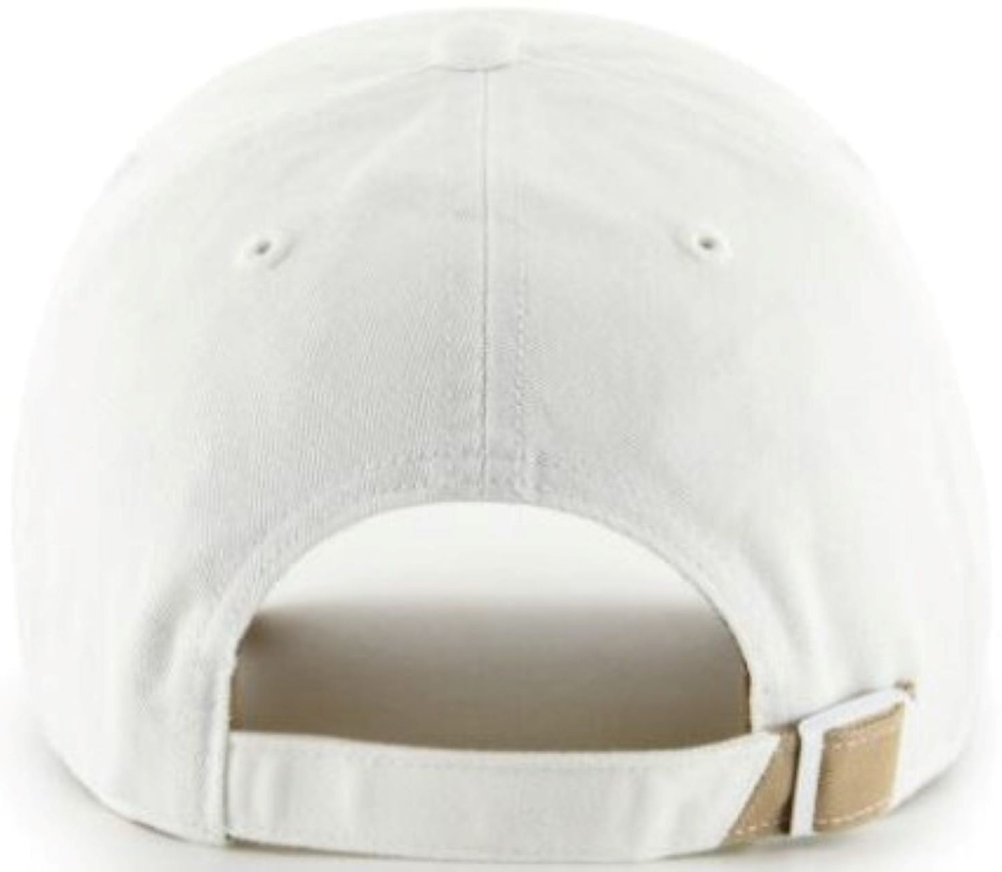 47 New York Yankees White Noise Logo Clean Up Adjustable Cap - White/Khaki