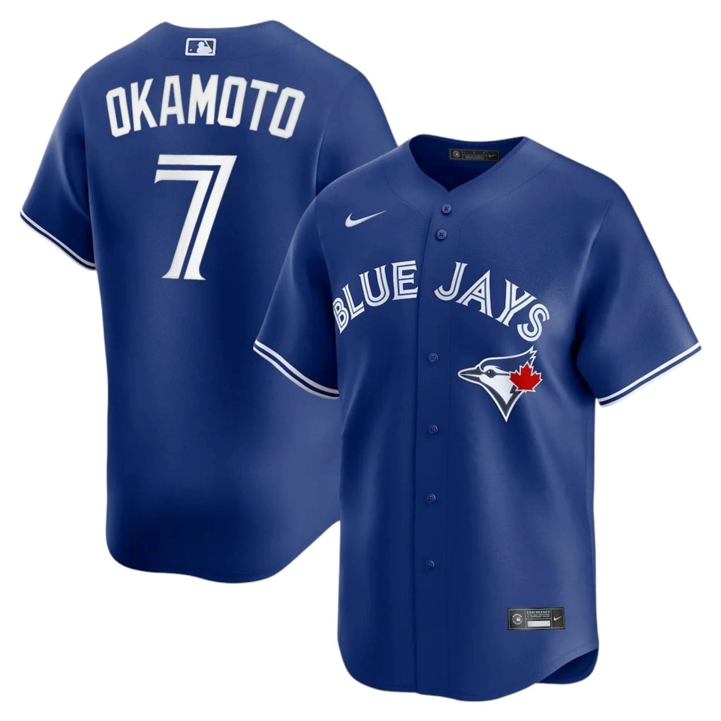 Nike MLB Toronto Blue Jays Kazuma Okamoto #7 Replica Jersey - Royal Blue