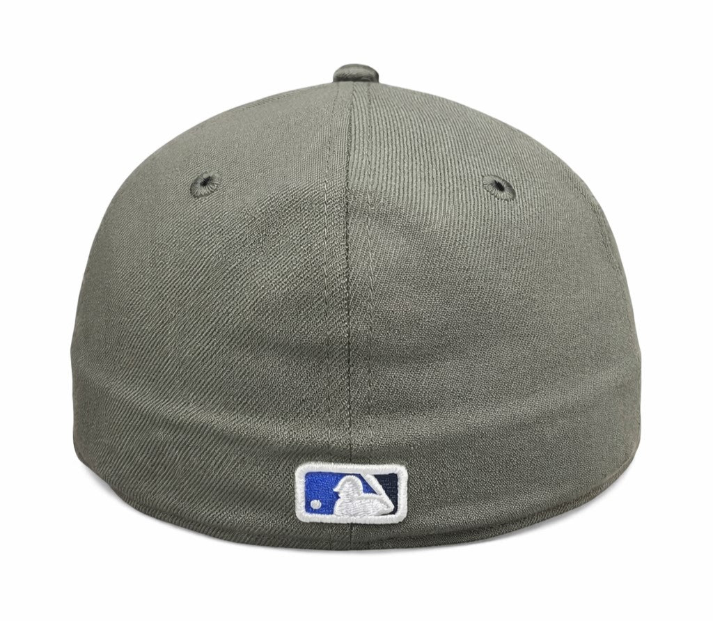 New Era 59FIFTY MLB Toronto Blue Jays 50th Anniversary Side Patch Custom Collection Fitted Hat - Olive Green