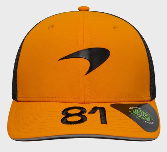 New Era 9SEVENTY Formula 1 Mclaren Oscar Piastri #81 Adjustable Mesh Back Snapback Hat - Papaya