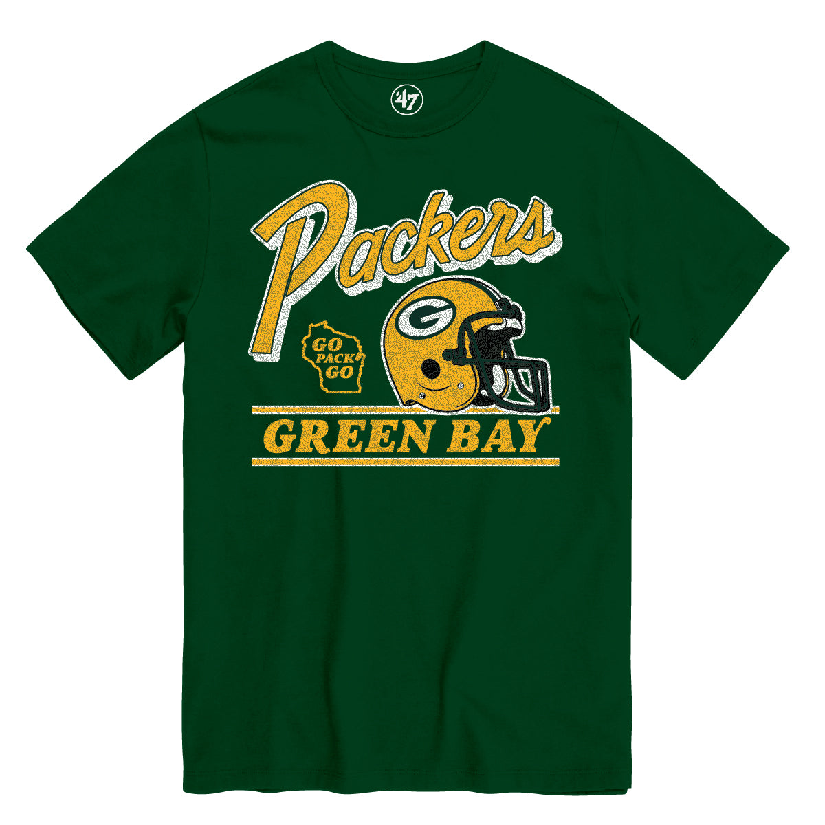 '47 NFL Green Bay Packers Fly By T Shirt - Green