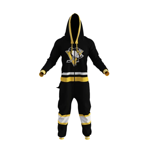 Hockey Sockey NHL Pittsburgh Penguins Onesie - Black/Yellow