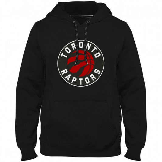 Toronto Raptors NBA Express Twill Logo Hoodie - Black