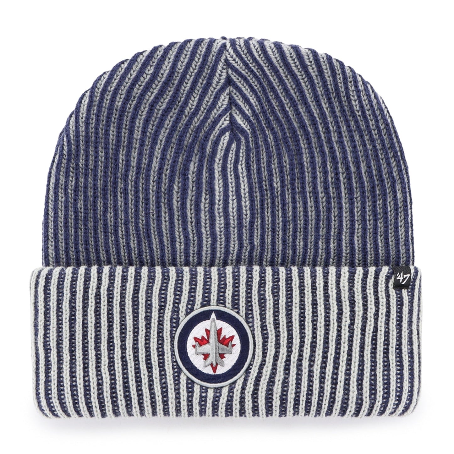'47 NHL Winnipeg Jets Cold Snap Cuff Knit - Grey/Blue