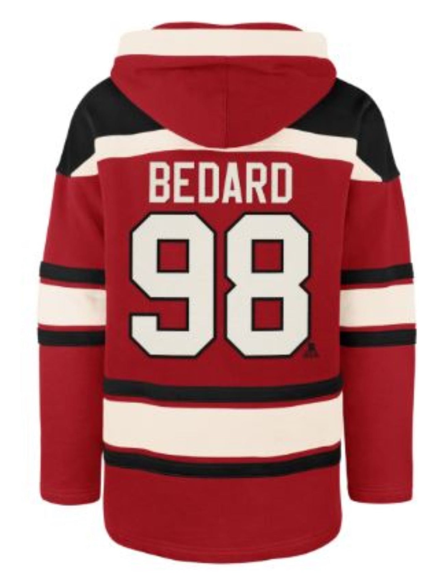 '47 NHL Chicago Blackhawks Connor Bedard Player Lacer Hoodie - Red
