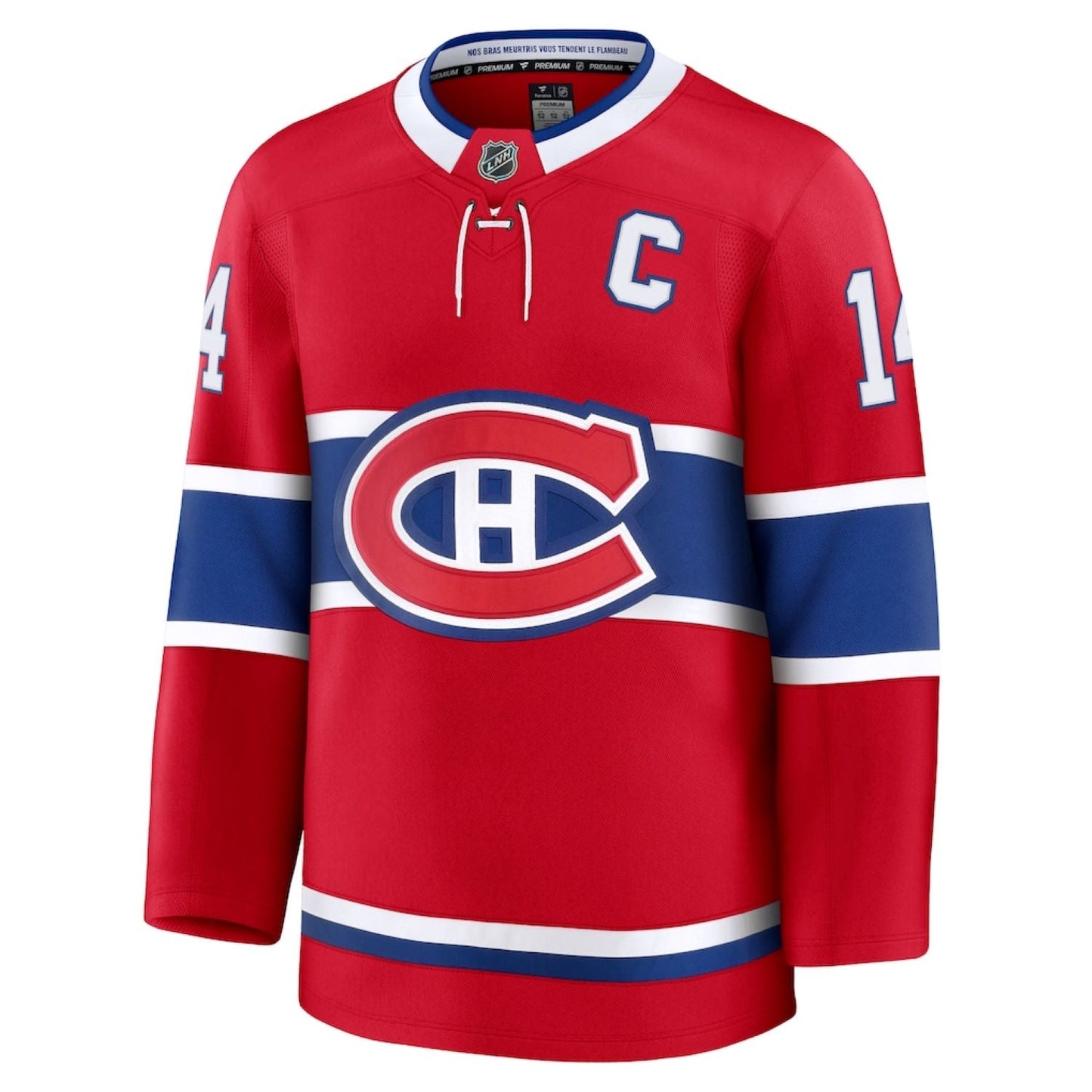 Fanatics NHL Montreal Canadiens Nick Suzuki #14 Captain Patch Home Premium Player Jersey - Red