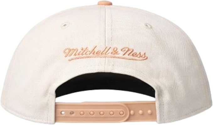 Mitchell & Ness MLB Toronto Blue Jays Pro Pinch Fit Two-Tone Adjustable Snapback Hat - Off-White/Peach