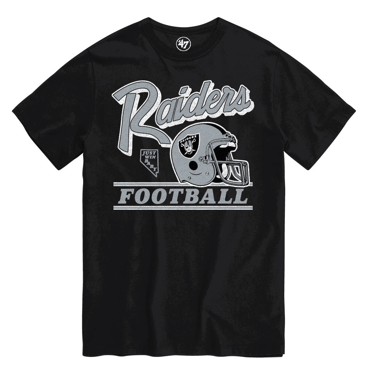 '47 NFL Las Vegas Raiders Fly By T Shirt - Black