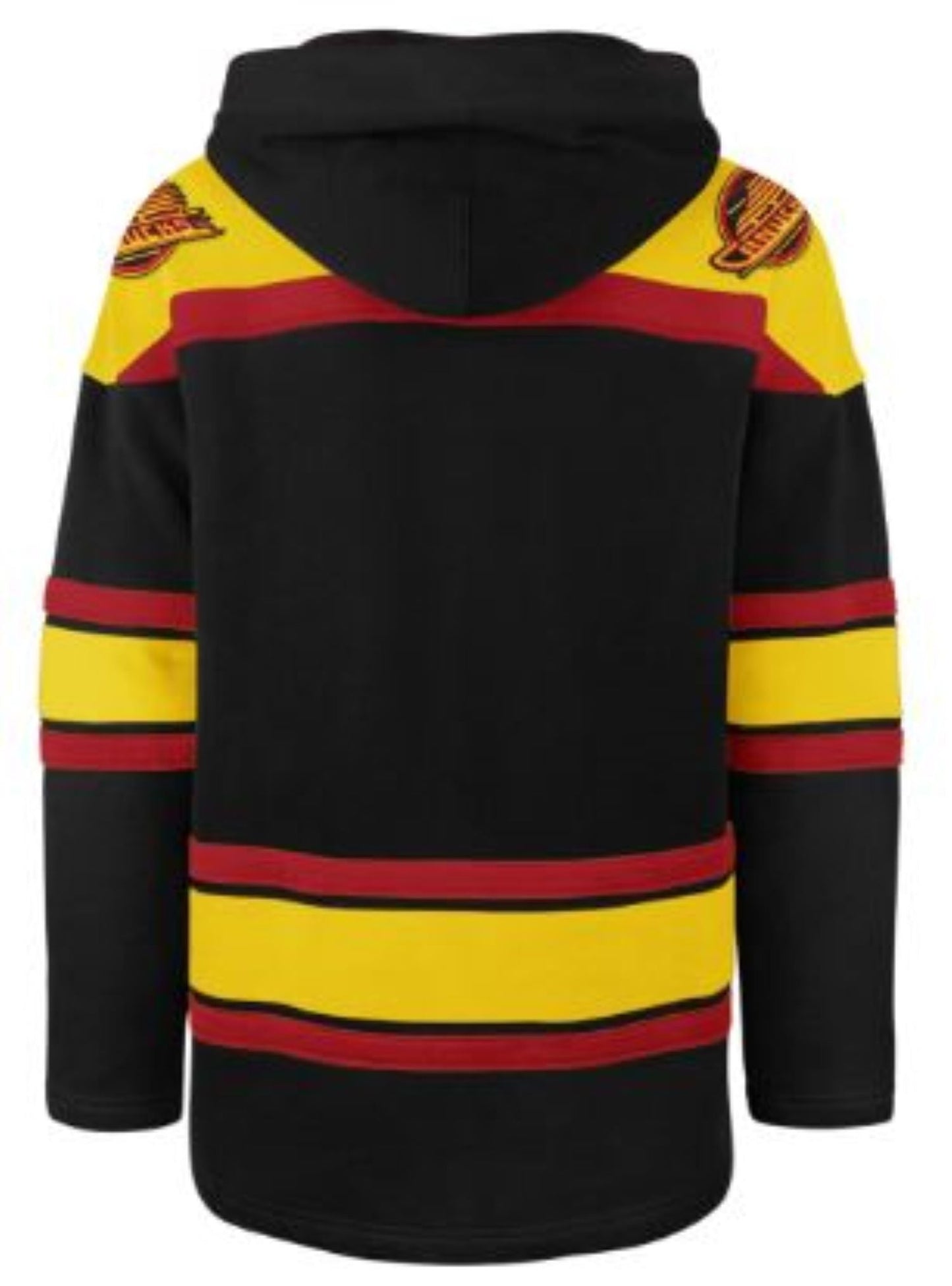 '47 NHL Vancouver Canucks Retro Freeze Superior Jersey Lacer Fleece Hoodie - Black/Yellow