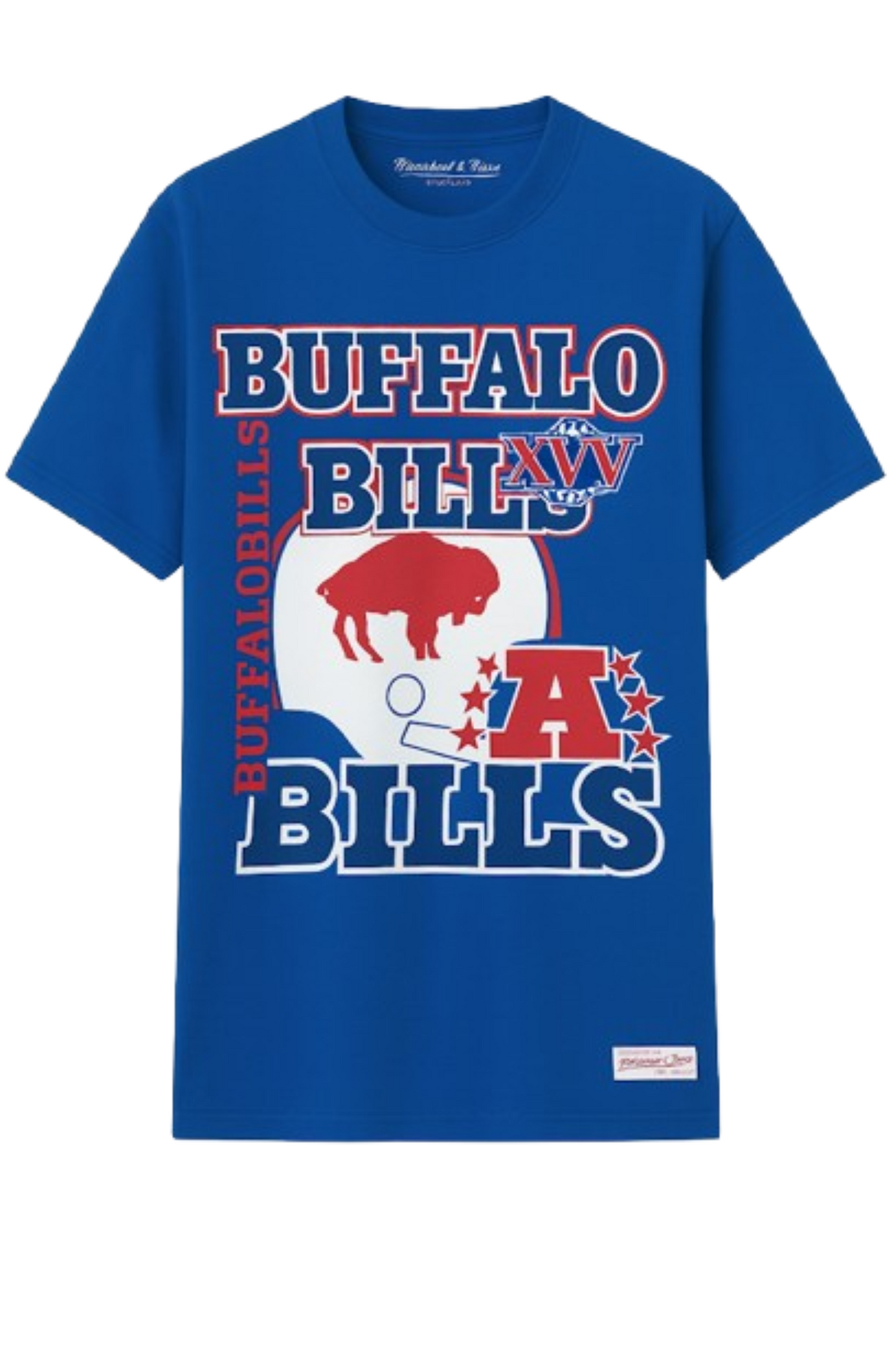Mitchell & Ness NFL Buffalo Bills Retro Super Bowl XXVI Tee - Royal Blue