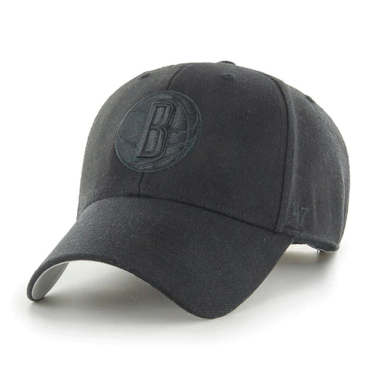 Brooklyn Nets '47 MVP Adjustable Hat- Black/Black