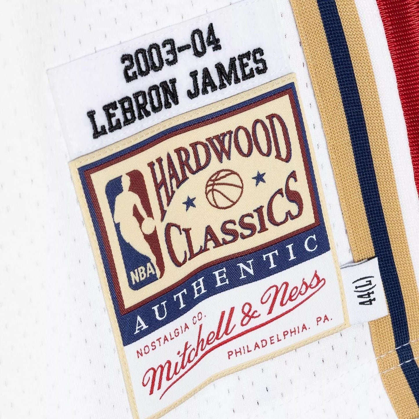 Mitchell & Ness Men's NBA Cleveland Cavaliers LeBron James 2003-04 Authentic Jersey - White